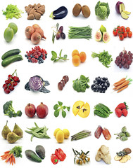 Mural de frutas y verduras