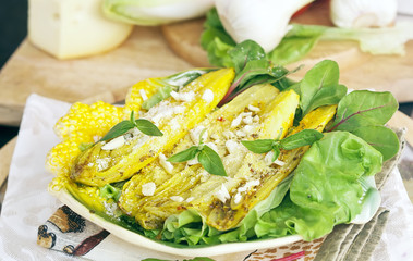 Dish of chicory