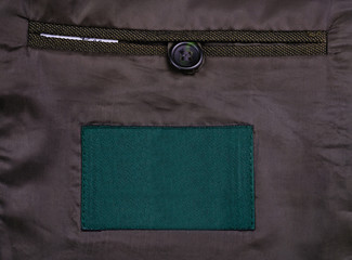 The pocket inside the jacket