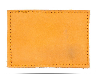 jean blank leather label