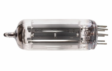 valve radio tube isolated on white background