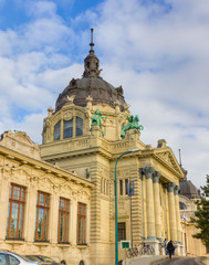 Szechenyi public thermal bath building, Budapest, Hungary