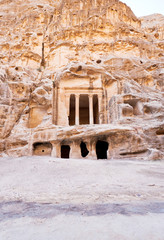 antique Nabatean Temple in Little Petra