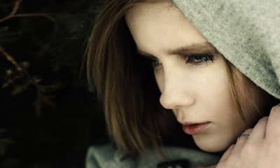 portrait of an enigmatic young woman