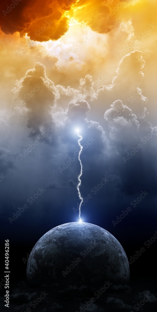 Canvas Prints planet in danger
