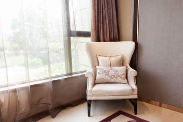 Armchair close to  the window
