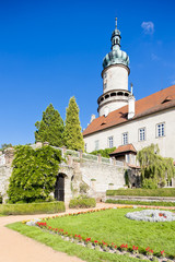 Obraz premium Castle of Nove Mesto nad Metuji with garden,Czech Republic