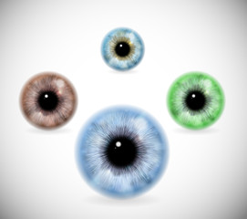 Pupils of different colors