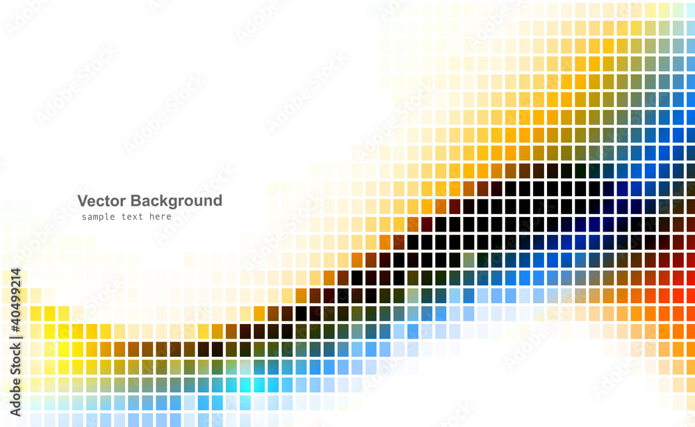 Poster abstract mosaic shiny wave background