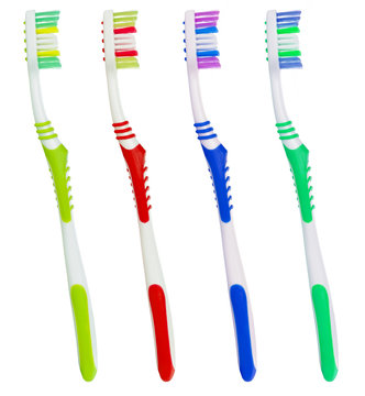 Set color toothbrushes