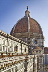 Fototapeta na wymiar Brunelleschiego Dome - Katedra we Florencji