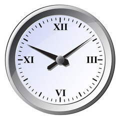 Wall clock. Vector illustration.