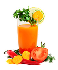 Fototapeta premium Vegetable juice