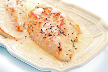 Filet de volaille à la crème