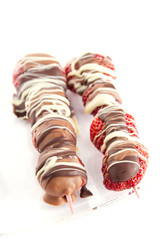 strawberries with chocolate