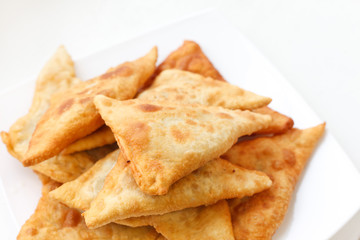 chebureks on the plate