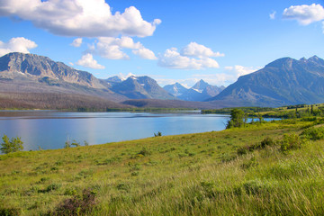 Naklejka premium Scenic landscape in Glacier national park