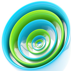 Background made of abstract plastic circles