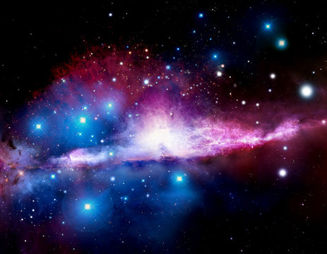 Fototapeta Illustration of a nebula