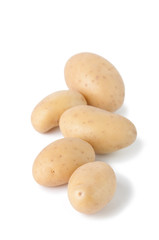 Potatoes, isolated over white background
