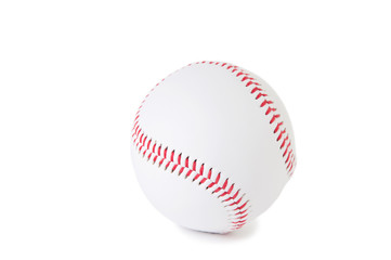 Baseball ball, white background