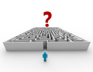 Question mark maze concept design