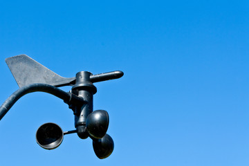 weather station against blue sky