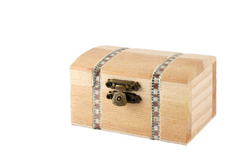 wood boxs on white background