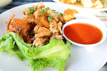 Soft Shell Crab with chlli sauce