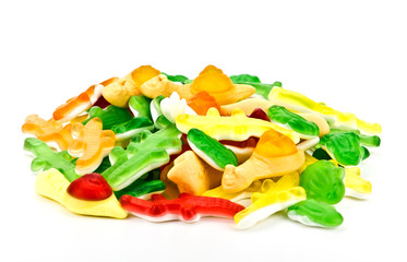 Colorful rubber candy