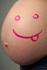 smile.pregnancy, the abdomen,