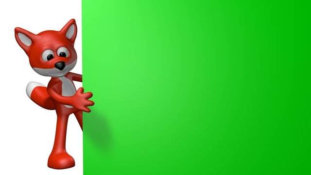 pr&auml;sentation mit fuchs - greenscreen