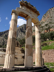 Temple of Athena, Ancient Delphi, Greece
