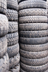 Stacks of tyres