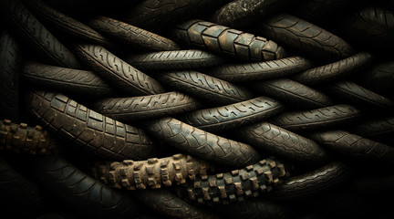 Pattern of car tyres