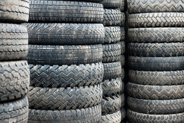 towers of tyres
