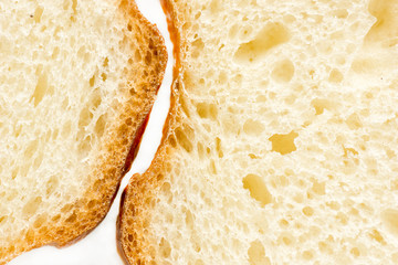 white bread crusts