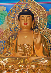 kuan yin statue in Thai  temple