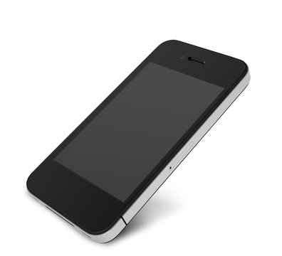 smartphone angled blank