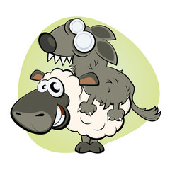 schaf wolf cartoon