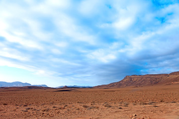 Fototapeta na wymiar the sky over the desert