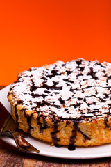 Cheesecake With Chocolate - Portrait Layout