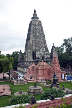 Mahabodhi temple in Bodhgaya, India