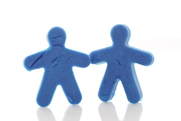 Two Blue People