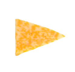 piece of cheese isolated on a white background