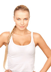 Fototapeta premium beautiful woman in cotton undrewear