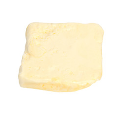 Butter isolated on white with clipping path