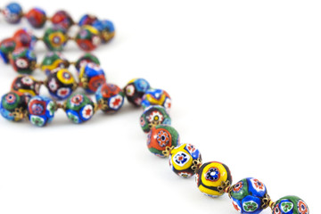 murano glass colourful necklace