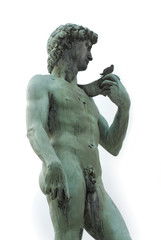 David by Michelangelo, with clipping path,