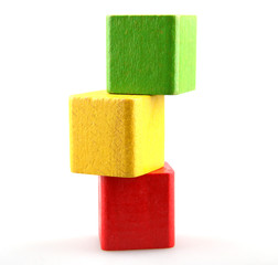 Wooden building blocks